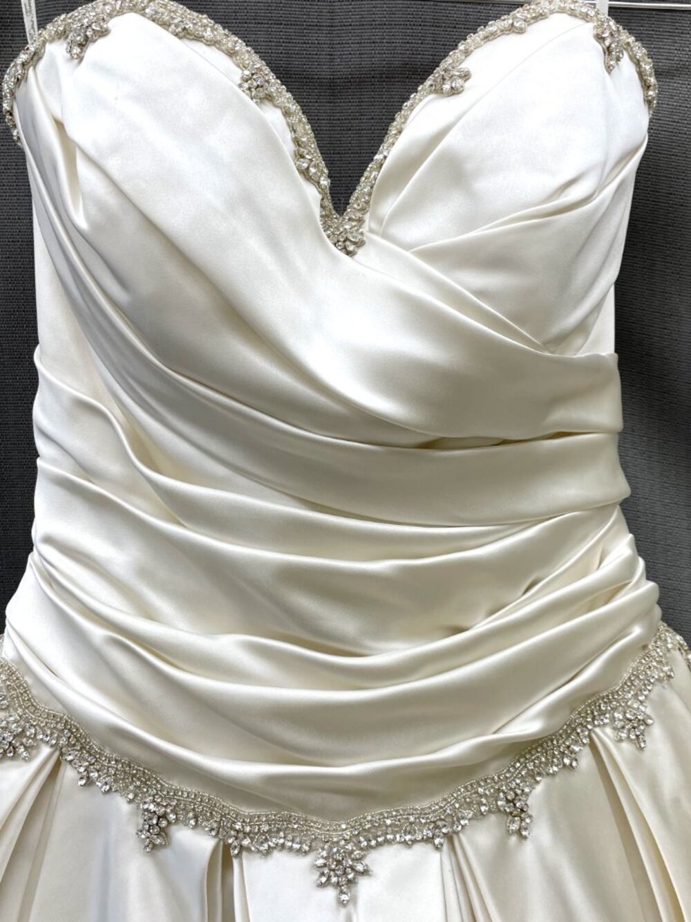 Satin Ballgown Pnina Tornai Princess Corset Wedding Gown - Picture 5 of 13